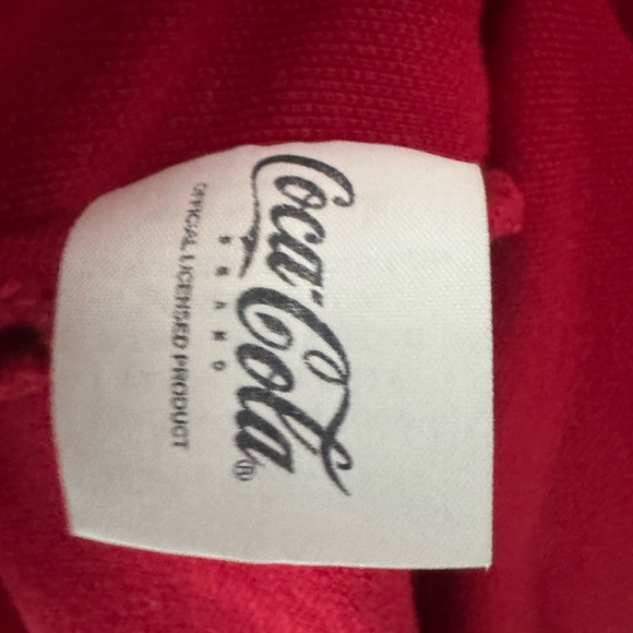 Coca Cola Red Polo Shirt with White Coke Bottle Logo on chest 100% Cotton XXL - Picture 4 of 5